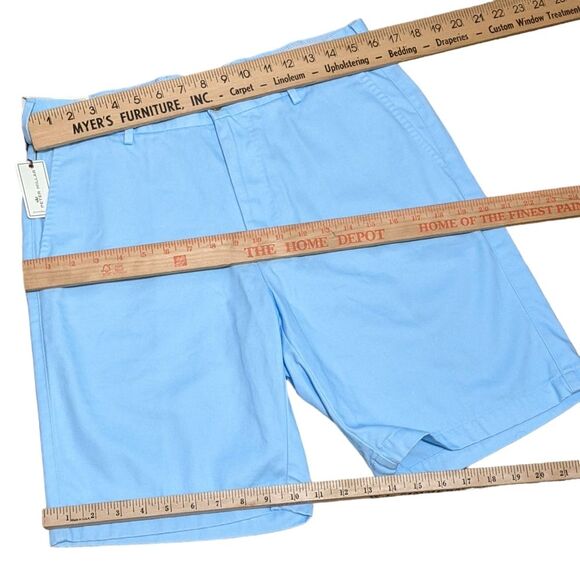 NWT Peter Millar Pima Cotton Winston Washed Twill Short Tarheel blue size 32R - Picture 3 of 12